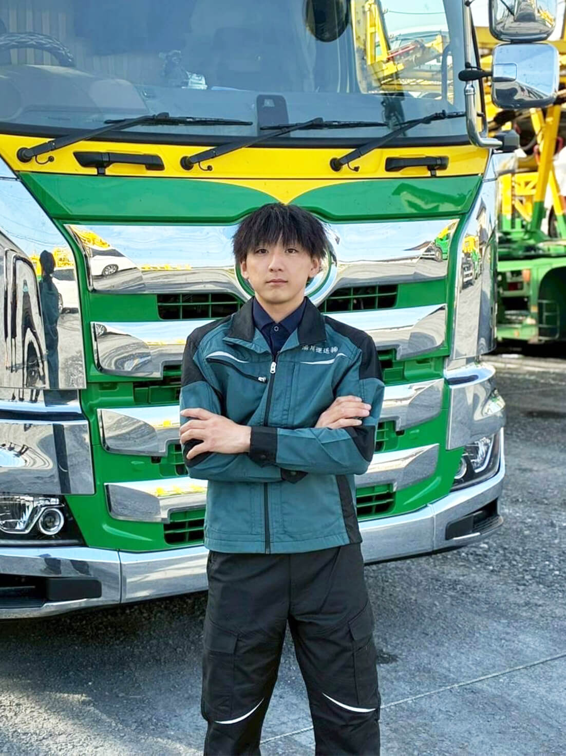 湯川運送で働く若いスタッフ